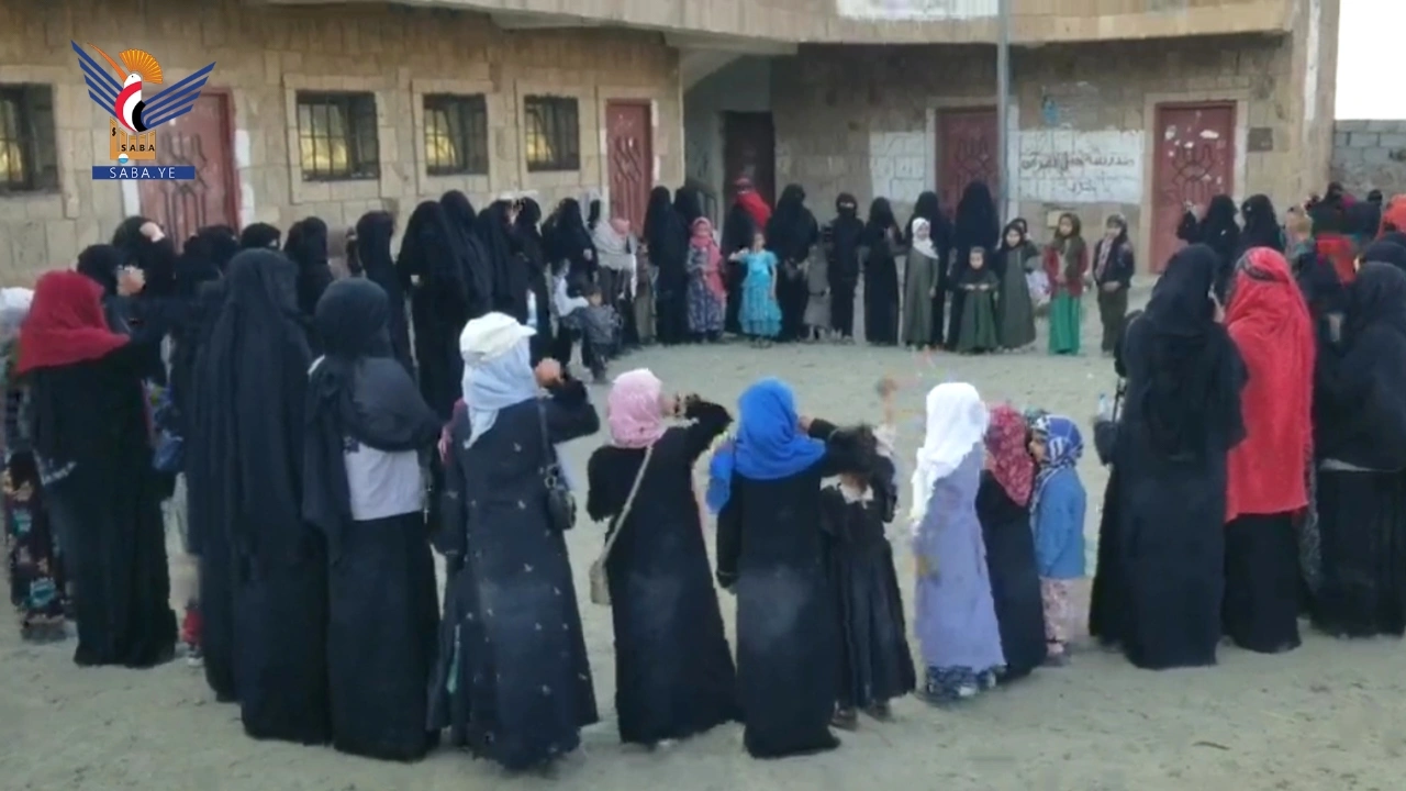 فعالية لمكتب تنمية المرأة بالحيمة الداخلية بسنوية شهيد القرآن ووقفة تضامن مع غزة