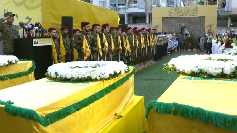 حزب الله يشيّع القائد الجهادي الطبطبائي وشهداء العدوان على الضاحية الجنوبية لبيروت