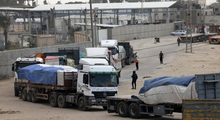 غزة : تراجع حاد في دخول المساعدات والمعابر تخضع لقيود مشددة