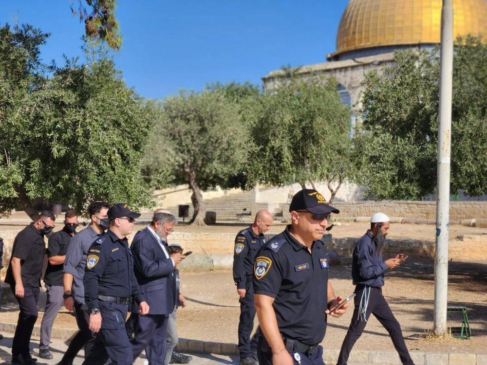 "الأوقاف"الفلسطينية تدين اقتحام المتطرف بن غفير للأقصى