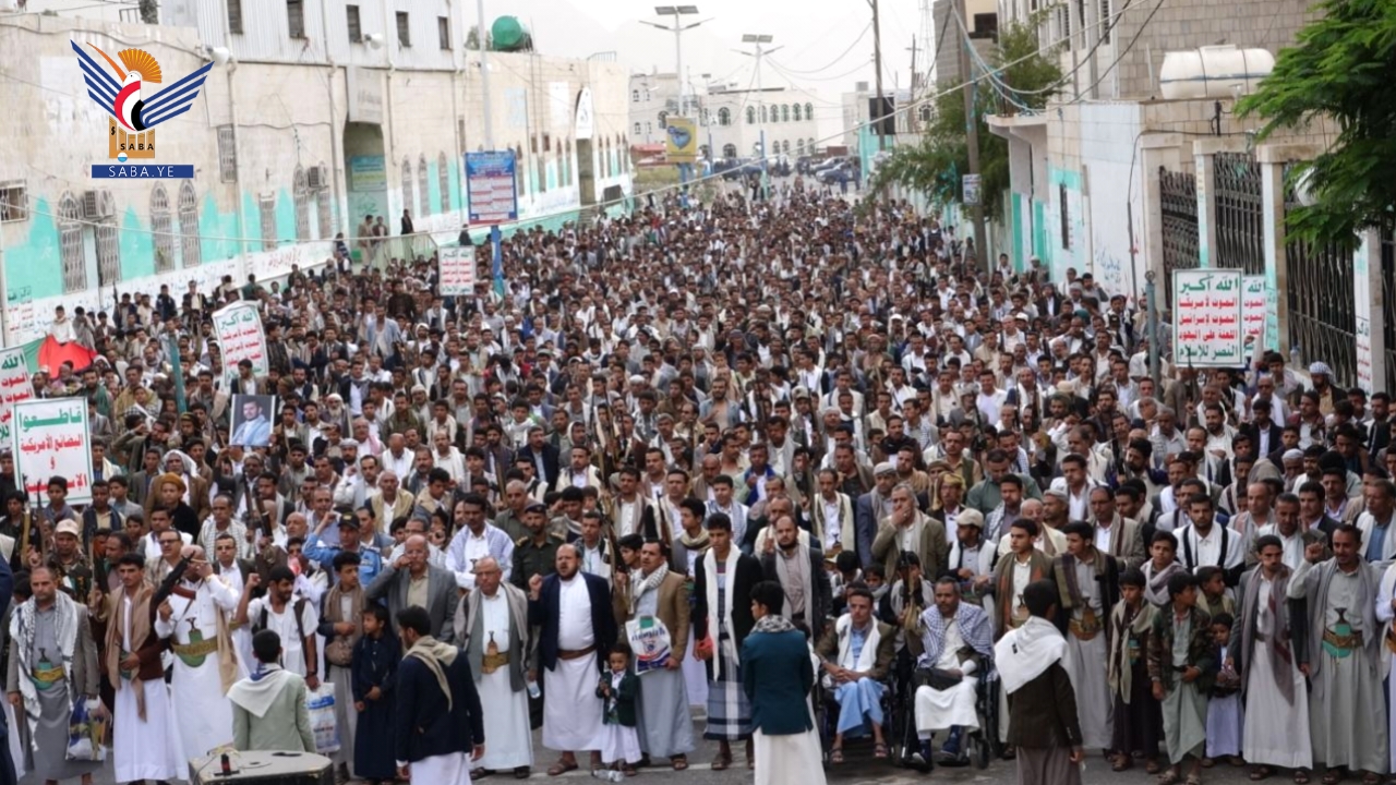 أبناء حجة يحتشدون في 268 ساحة تحت شعار "نصرة لغزة .. مسيراتنا مستمرة وعملياتنا متصاعدة