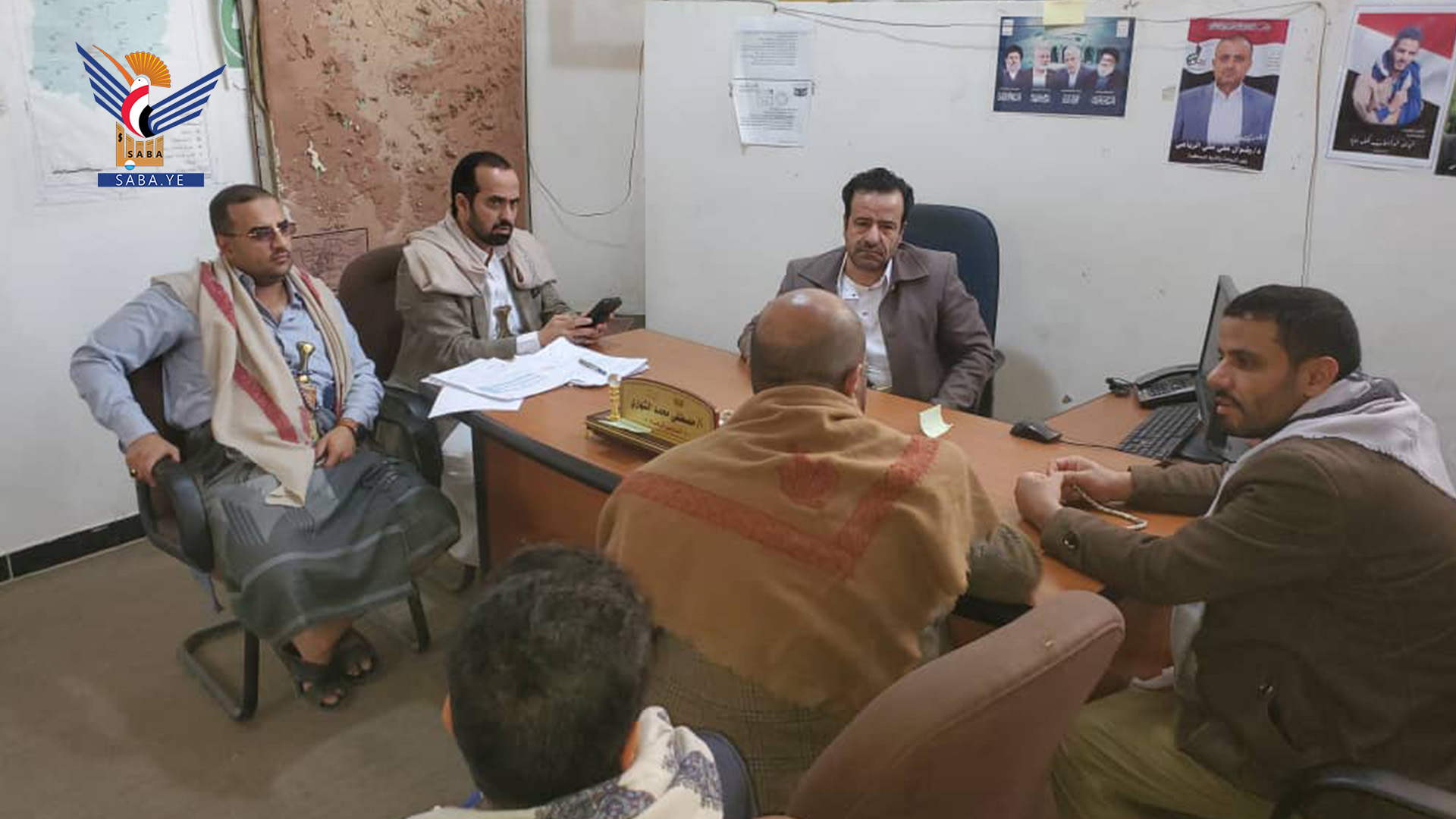 تفقد سير العمل بفرع هيئة الموارد المائية في محافظة صنعاء