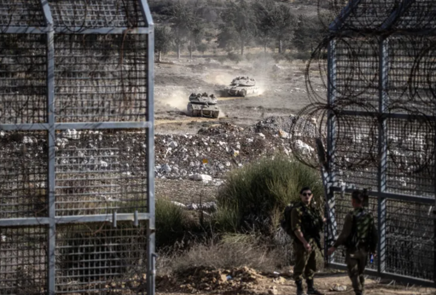 توغل دورية لقوات العدو الصهيوني محملة بالجنود في ريف القنيطرة جنوبي سوريا