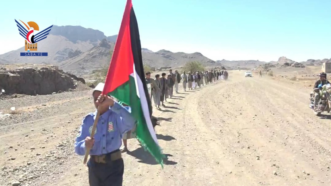  صنعاء.. مسيران راجلان لخريجي دورات طوفان الأقصى بمديرية جحانة