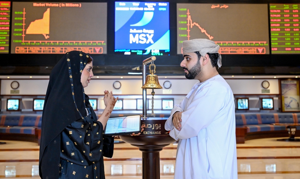 انخفاض مؤشر بورصة مسقط 1.34 %