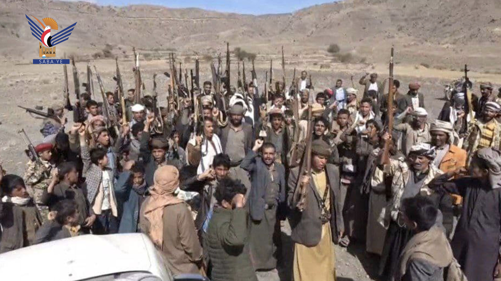 صنعاء .. وقفة مسلحة في مديرية الحصن تأكيدًا على استمرار التعبئة والجهوزية 