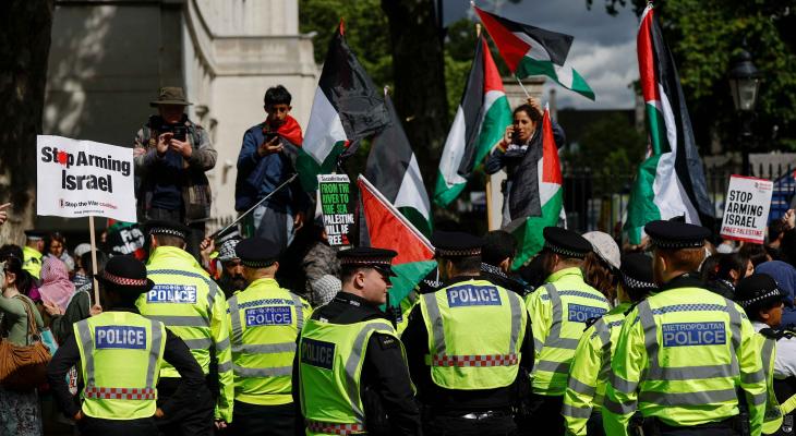 اعتقال 90 محتجاً في لندن رفضاً لحظر "فلسطين أكشن"