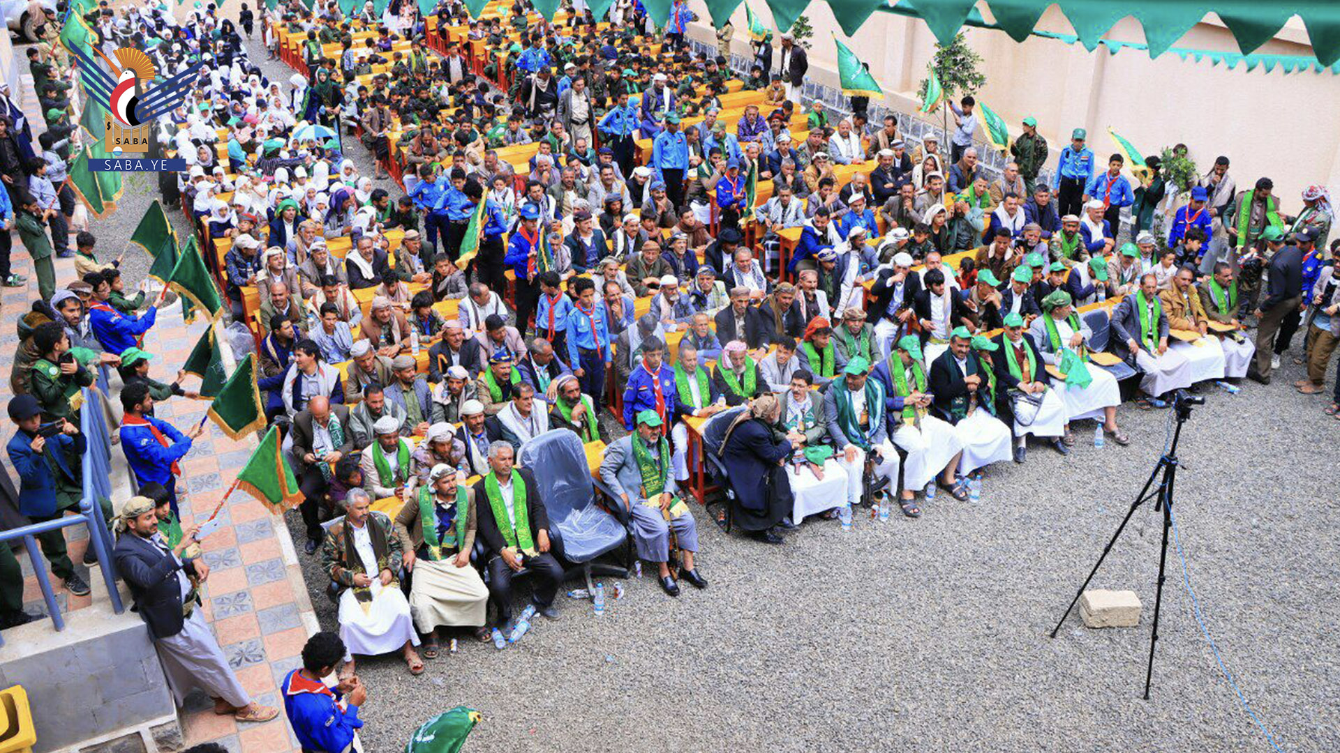 فعالية تربوية بذكرى المولد النبوي وافتتاح مدرسة بمديرية بني مطر