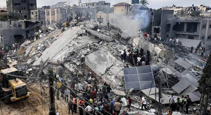 22 شهيدا في قصف للعدو الصهيوني على دير البلح وتل الزعتر