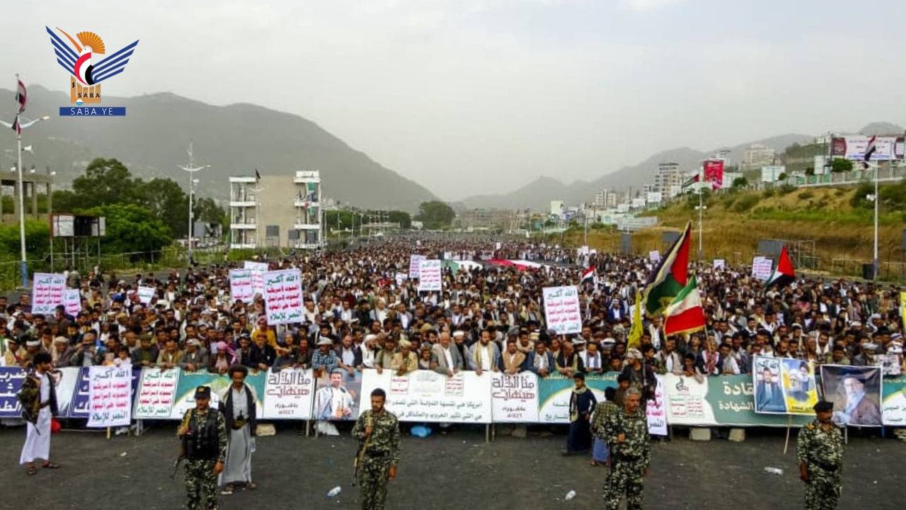 أبناء إب يحتشدون في 195 مسيرة ثباتًا مع غزة وجهوزية واستنفار في مواجهة العدوان