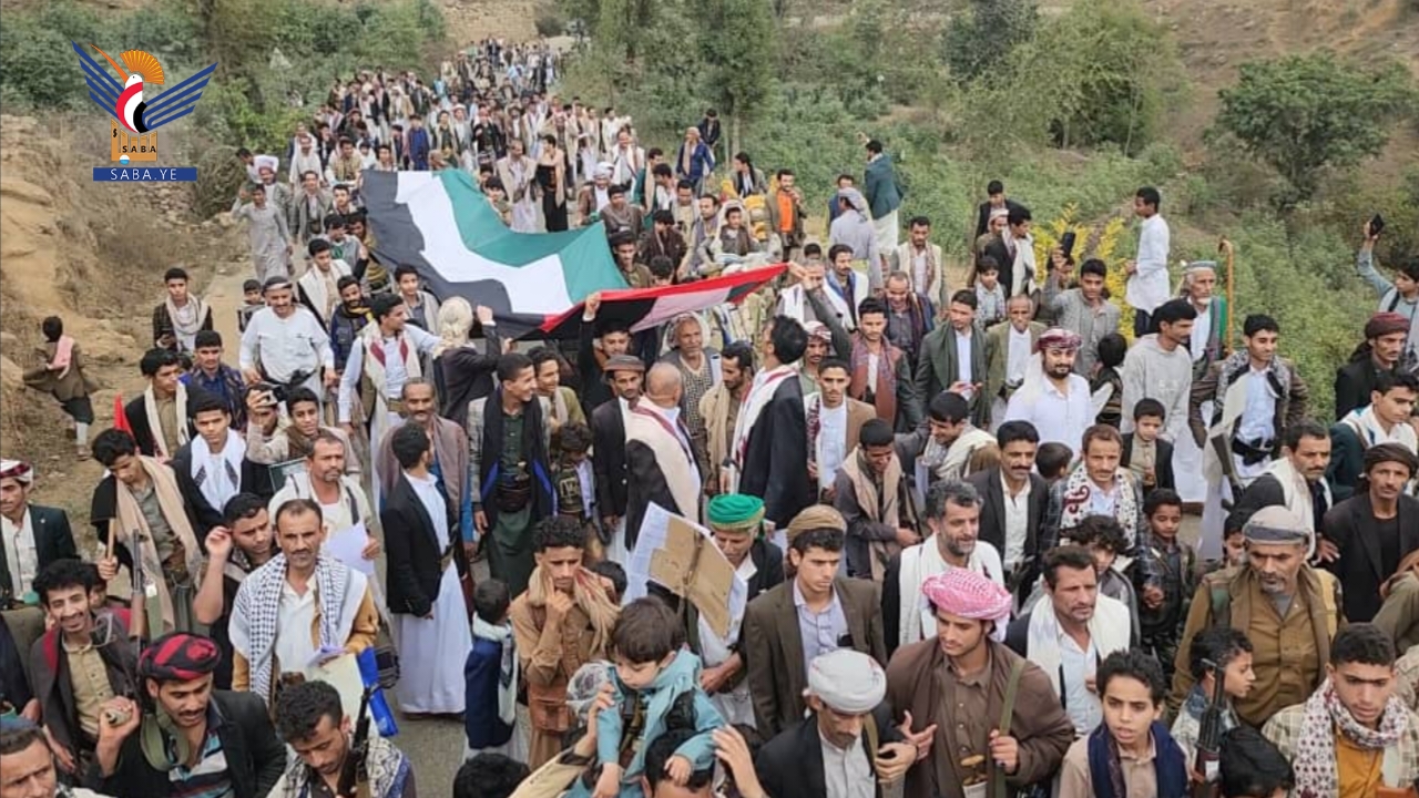 مسيرات حاشدة في المحويت إحياء ليوم القدس العالمي