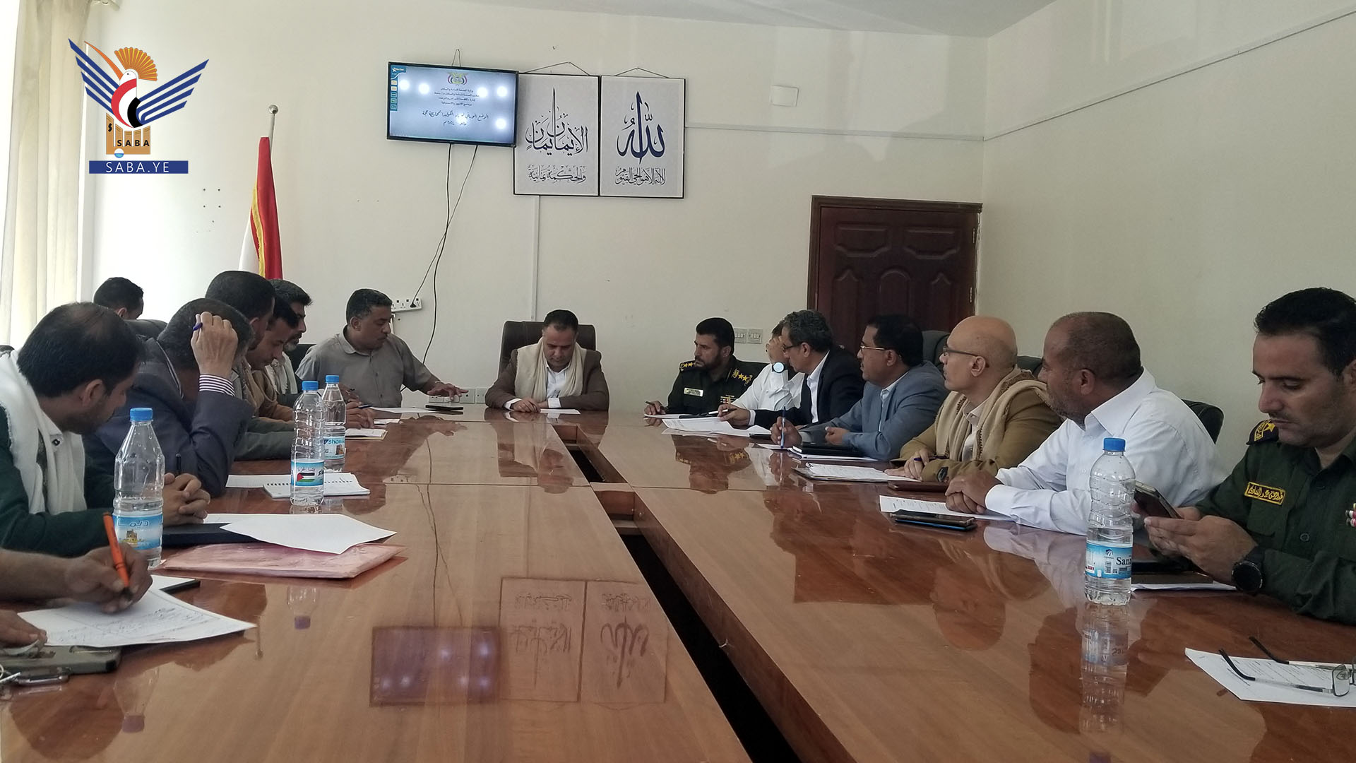 مناقشة خطة التدخلات الطارئة لمواجهة أمراض الإسهالات المائية الحادة بحجة