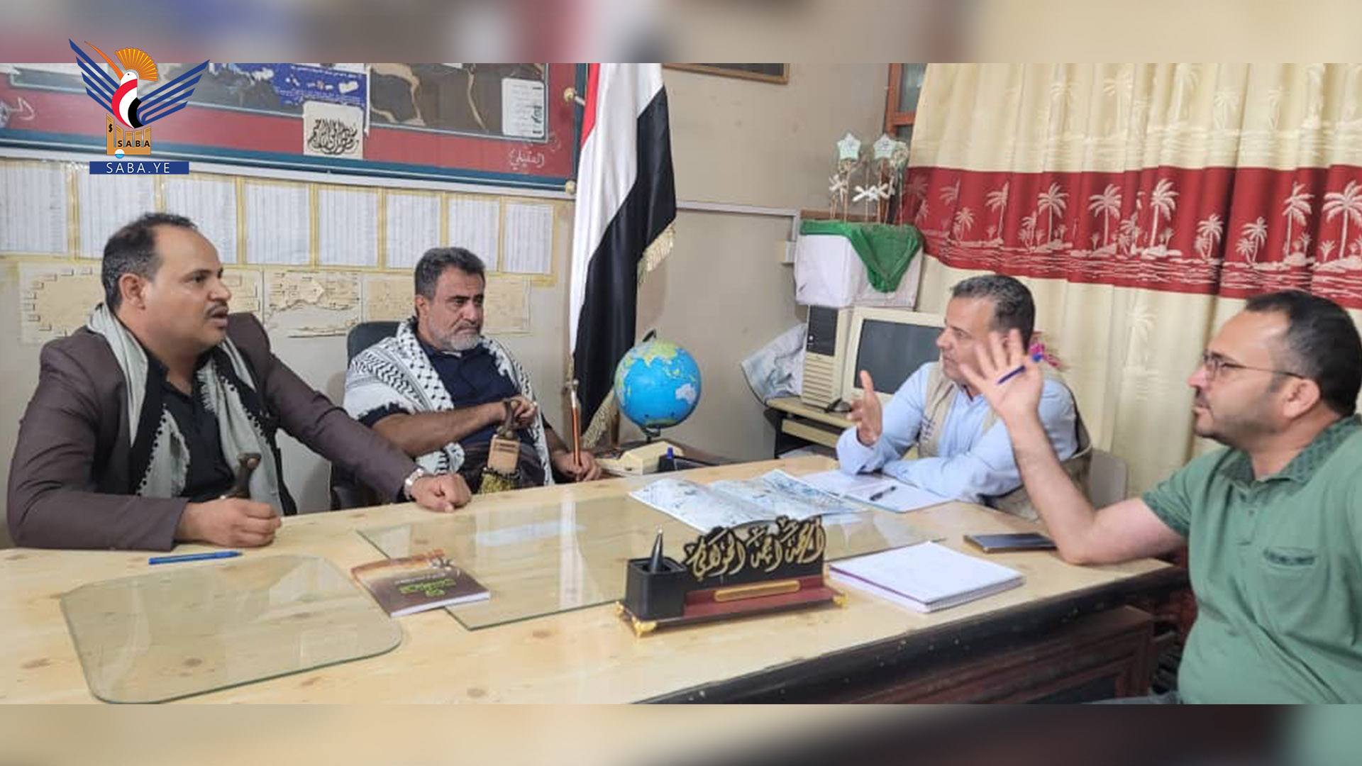 مناقشة استكمال العمل في تنفيذ مشروع مياه مدينة ذي ناعم بالبيضاء