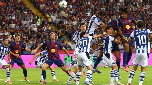 برشلونة ينتزع صدارة الدوري الإسباني بعد فوزه على ريال سوسيداد برشلونة ينتزع صدارة الدوري الإسباني بعد فوزه على ريال سوسيداد