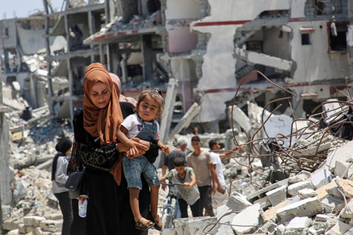 الأمم المتحدة: 3 آلاف حالة نزوح قسري من شمال قطاع غزة إلى جنوبه سُجلت في اليومين الماضيين