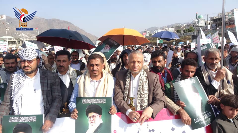 مسيرات حاشدة في إب إحياءً ليوم القدس العالمي وتجديدًا للعهد بنصرة فلسطين