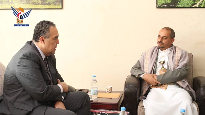 نائب وزير الخارجية يلتقي مدير مكتب مبعوث الأمين العام للأمم المتحدة إلى اليمن