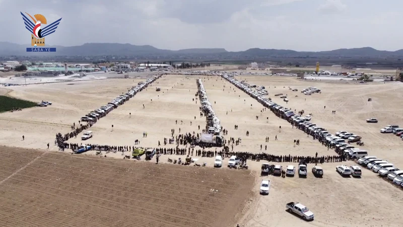 وقفة مسلحة لقبائل جهران إعلاناً للنفير والجهوزية لإنهاء العدوان والحصار