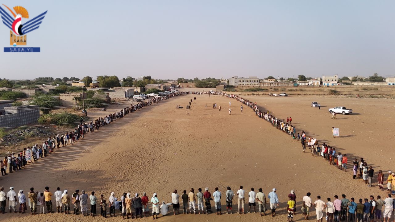 وقفتان في القناوص وبيت الفقيه بالحديدة تأكيدا لاستمرار التعبئة والجهوزية لمواجهة الأعداء