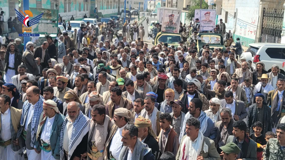 تشييع جثامين ستة شهداء في محافظة حجة