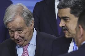 مادورو يبحث مع غوتيريش التهديدات الأمريكية ضد فنزويلا