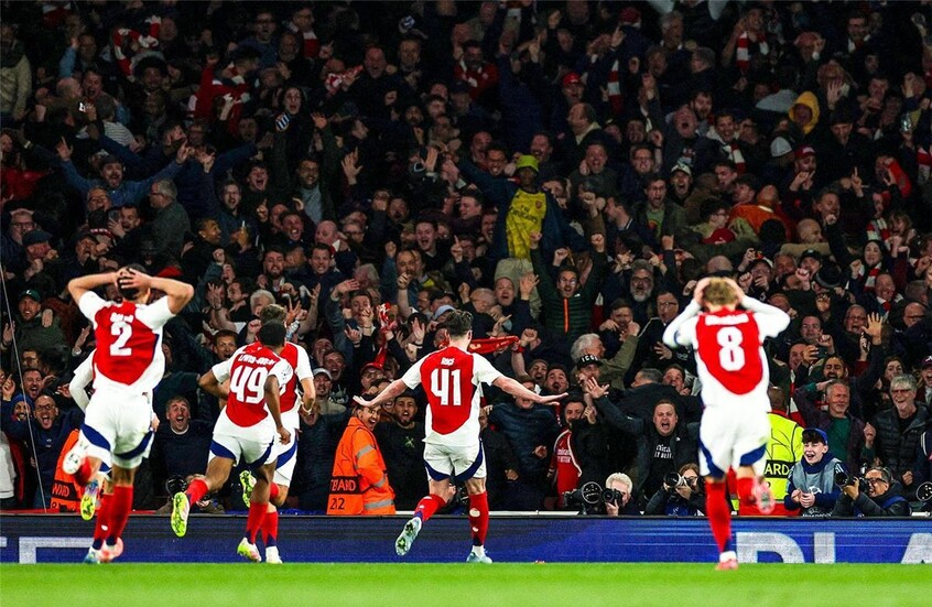 أرسنال يقهر ريال مدريد بثلاثية نظيفة في ذهاب ربع نهائي دوري أبطال أوروبا