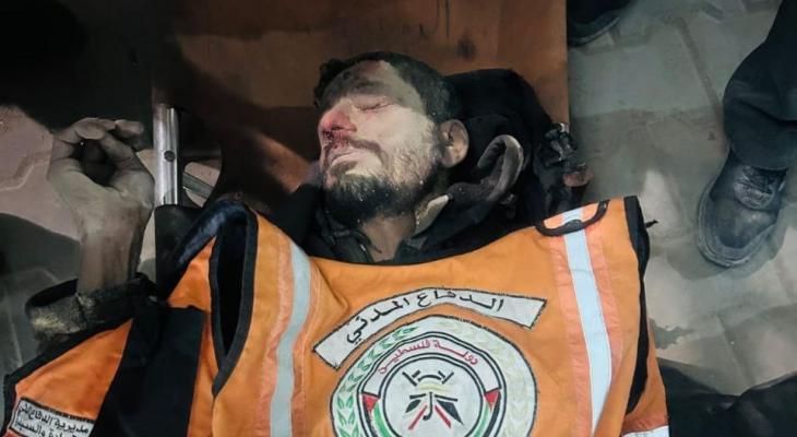 استشهاد ضابط فلسطيني بالدفاع المدني شمال غزة