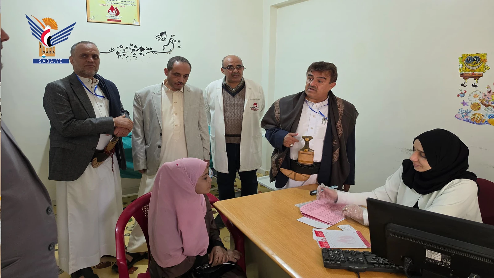  النقيب يطلع على أوضاع الجمعية اليمنية لمرضى الثلاسيميا