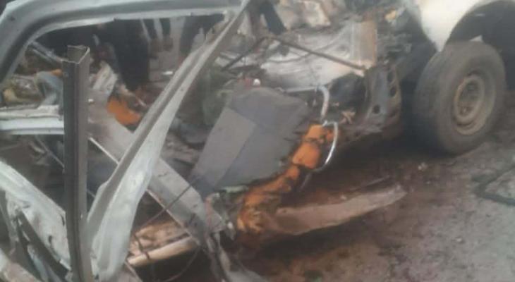 استشهاد 4 فلسطينيين بغارة صهيونية استهدفت مركبة شرطة وسط قطاع غزة