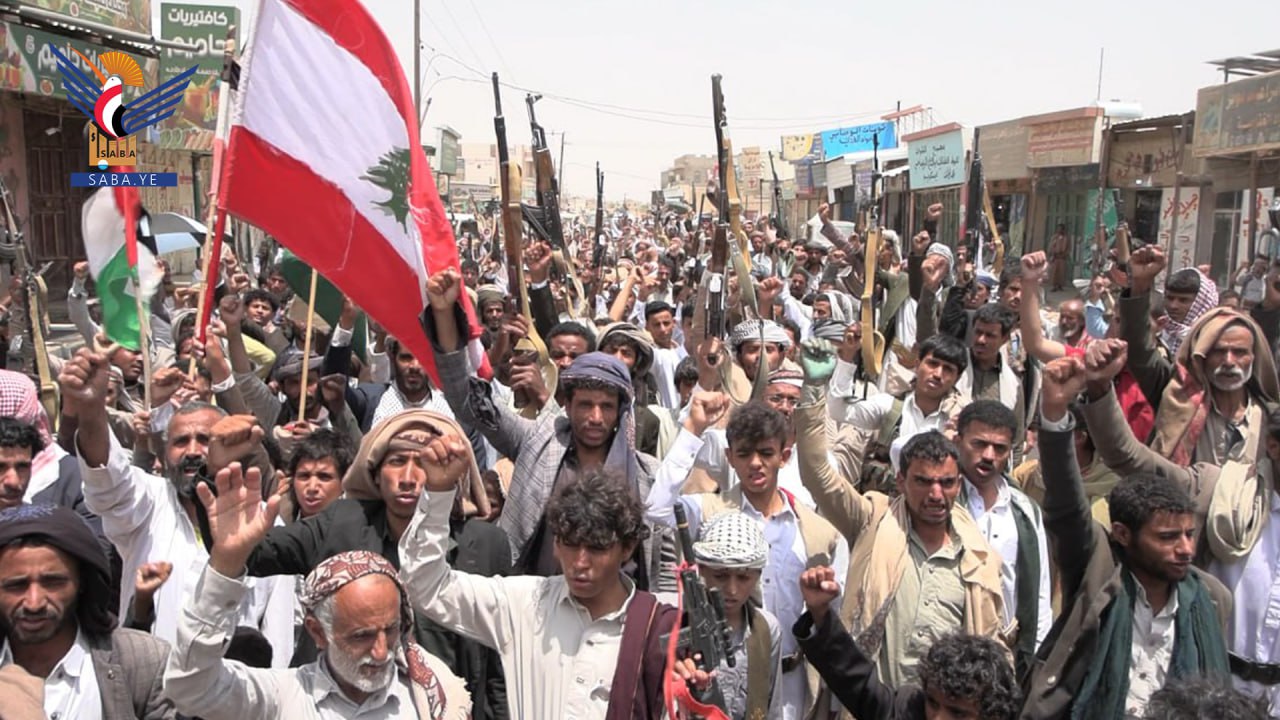 أبناء الجوف يحتشدون في 51 مسيرة رفضا لاستمرار الصهاينة في إبادة وتجويع أهالي غزة