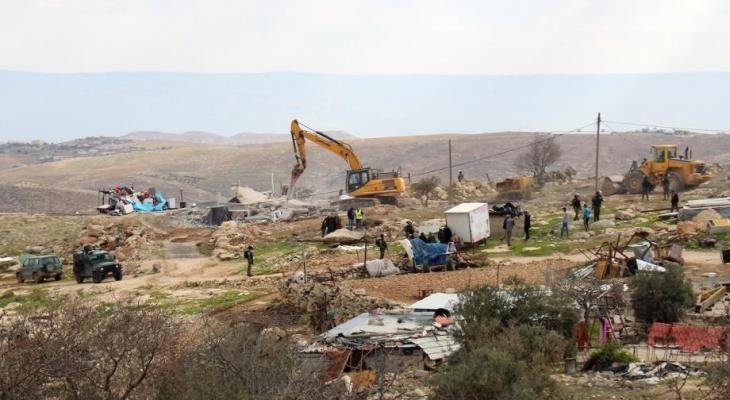 بلدية عقربا تدعو لإنقاذ خربة يانون من التهجير للفلسطينيين من أراضيهم