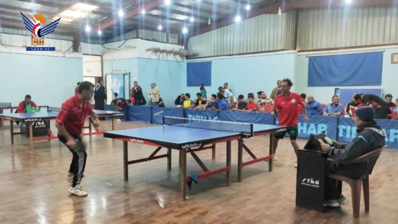 المحاقري وبخه في نهائي البطولة المفتوحة لفردي كرة الطاولة