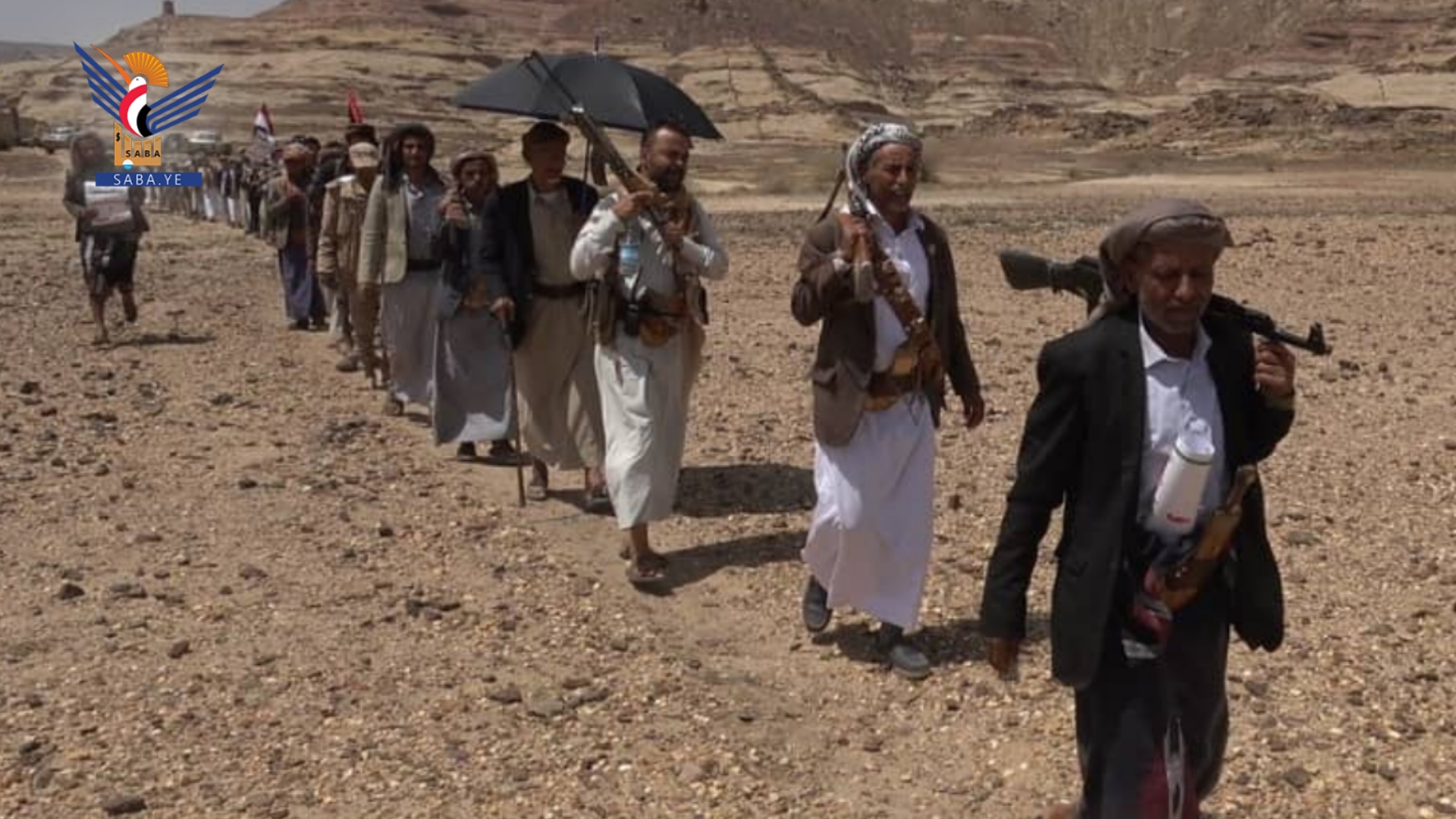 مسير وتطبيق ووقفة في مديرية الحصن بصنعاء تأكيدًا على الجهوزية وموصلة التعبئة