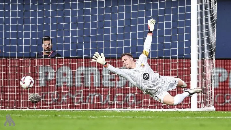 برشلونة يعلن إعادة شارة القيادة إلى شتيغن