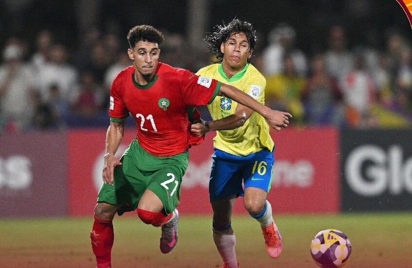 البرازيل يتغلب على المغرب بهدف قاتل في كأس العالم لكرة القدم تحت 17 عاما
