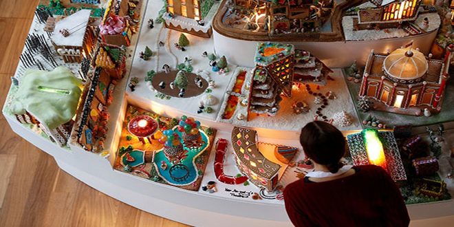 معماريون يبنون مدينة من خبز الزنجبيل لشحذ الهمم للتصميم معماريون يبنون مدينة من خبز الزنجبيل لشحذ الهمم للتصميم