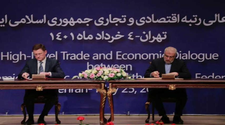 وزير النفط الايراني: نسعى لرفع حجم التبادل التجاري مع روسيا الى 40 مليار دولار