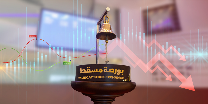 انخفاض مؤشر بورصة مسقط العماني عند الإغلاق