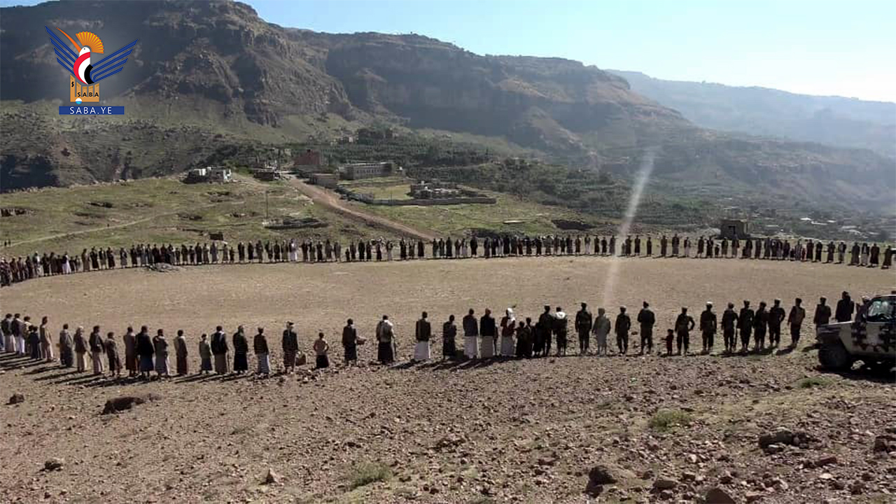 فعالية ووقفة بالحيمة الداخلية في محافظة صنعاء بذكرى الشهيد ودعماً للشعب الفلسطيني