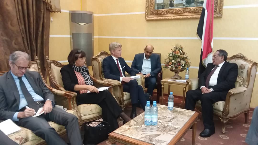 وزير الإدارة المحلية يناقش مع سفراء الاتحاد الأوروبي وفرنسا وهولندا دعم جهود المنظمات الإنسانية