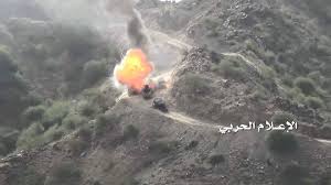 تدمير آليتين للمرتزقة قبالة بنجران