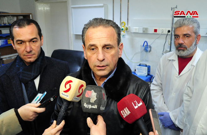 وزير الصحة السوري يؤكد خلو بلاده من اي اصابة بفيروس كورونا وزير الصحة السوري يؤكد خلو بلاده من اي اصابة بفيروس كورونا