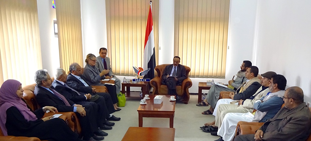 رئيس مجلس الشورى يناقش مع غراندي أنشطة منسقية الشؤون الإنسانية