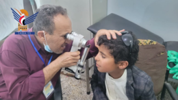 افتتاح مخيم مجاني لطب وجراحة العيون في مديرية وصاب السافل بذمار