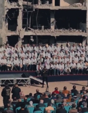 "الصحة"بغزة:ساحة مستشفى الشفاء التي استشهاد فيها 400 شخص تشهد تخرج 170 طبيبا