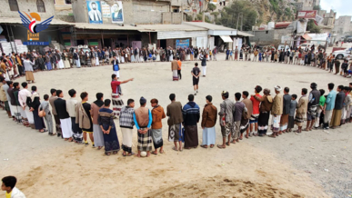 وقفة في المحابشة بحجة مباركة لعمليات القوات المسلحة في عمق الكيان الغاصب