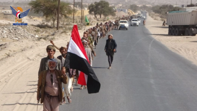 مسير لخريجي دورات "طوفان الأقصى" بمديرية بني حشيش