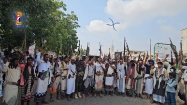 أبناء المنصورية بالحديدة يؤكدون الجهوزية لمواجهة مخططات الأعداء ونصرة فلسطين