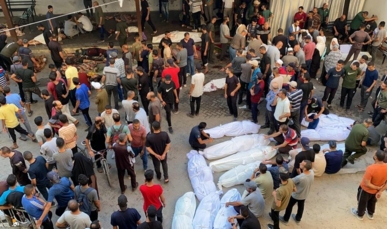 استشهاد عشرة فلسطينيين في قصف العدو الصهيوني مستودعا لتوزيع المساعدات بحي الزيتون