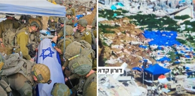 مركز حقوقي يستنكر: العدو الإسرائيلي نبش مقبرة في غزة وترك مئات الجثامين في العراء